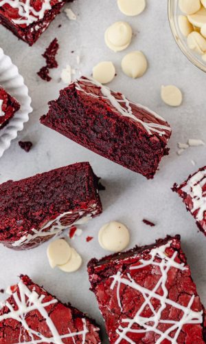 Red Velvet Baileys Brownies