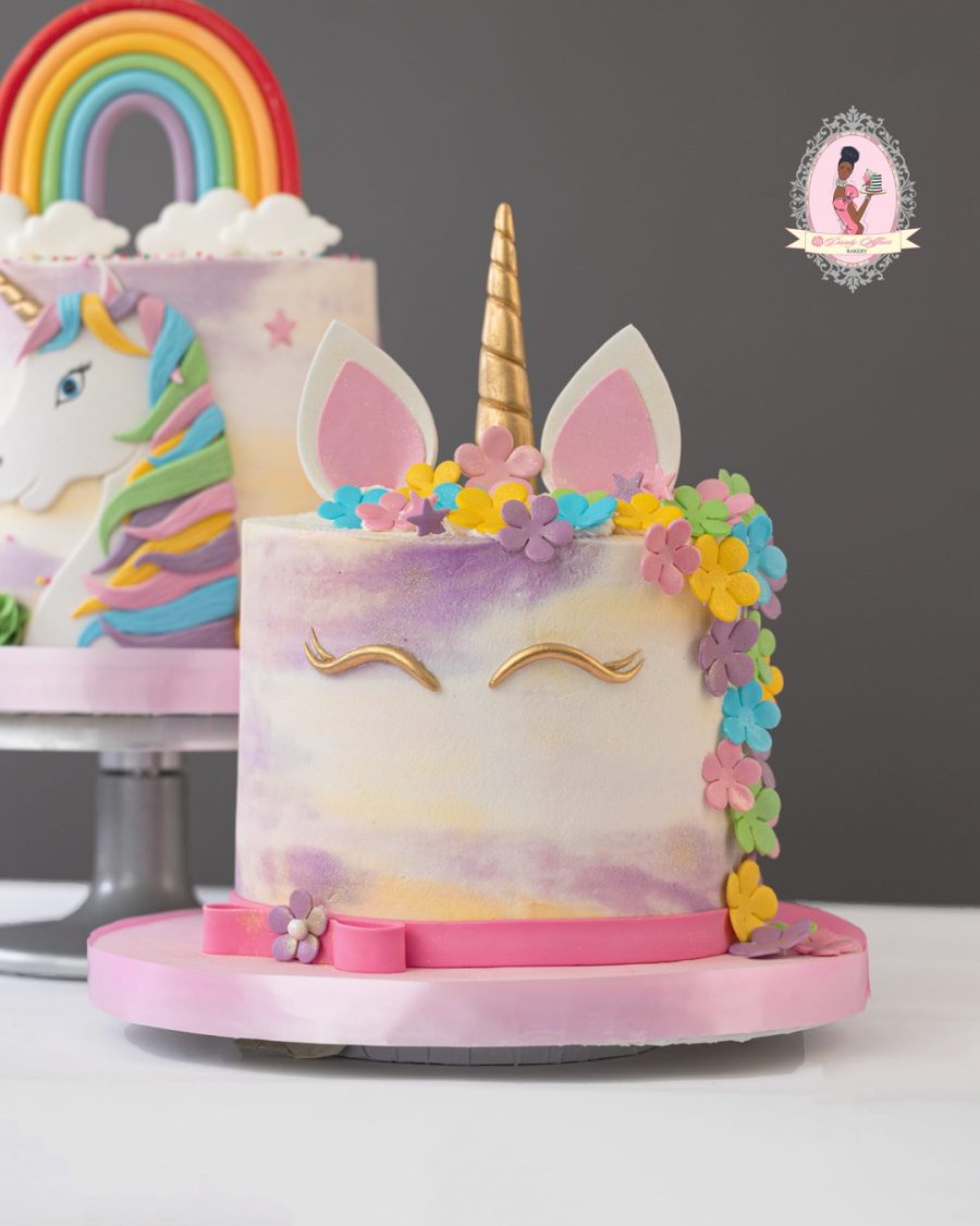 Unicorn Buttercream Cake