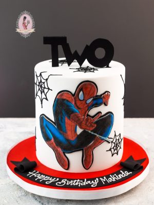 Spiderman Buttercream cake