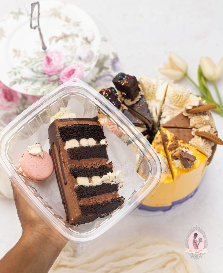 Naked Double Chocolate Cake