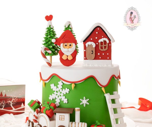 Christmas Fondant Cake