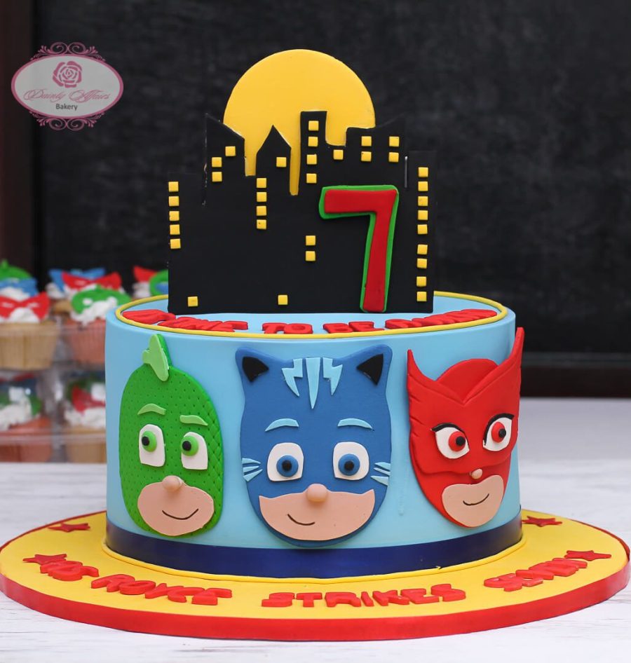 PJ MASK FONDANT CAKE