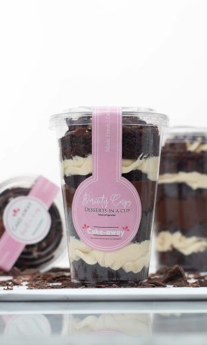 Chocolate dessert in a cup