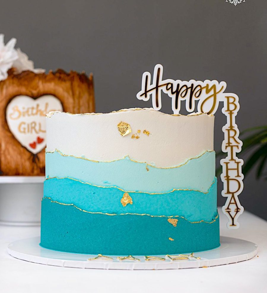 Ombre Buttercream Cake