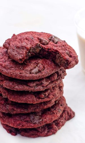 Red Velvet Chocolate Cookies