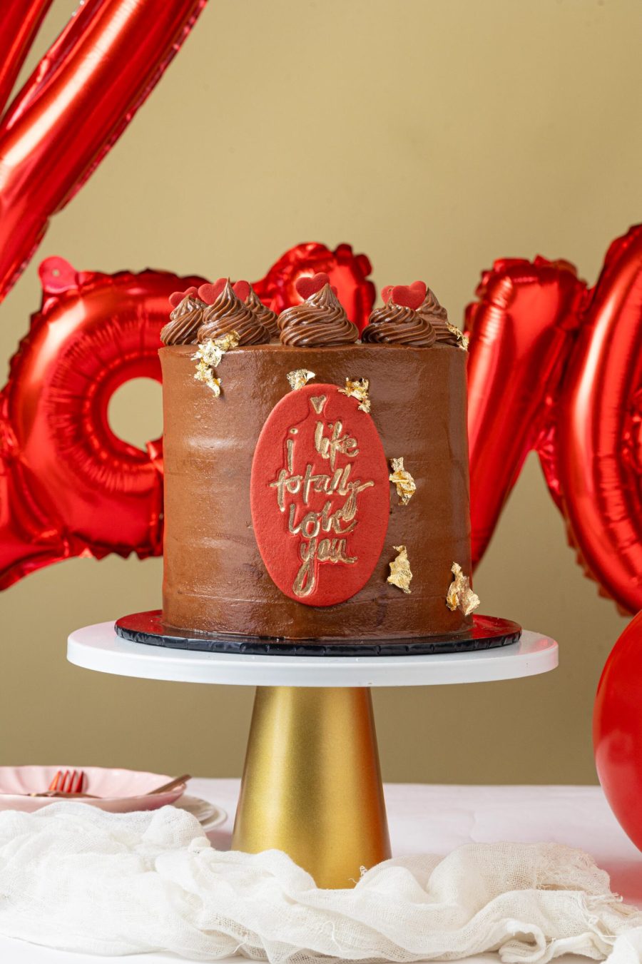 Chocolate Tuxedo Cake