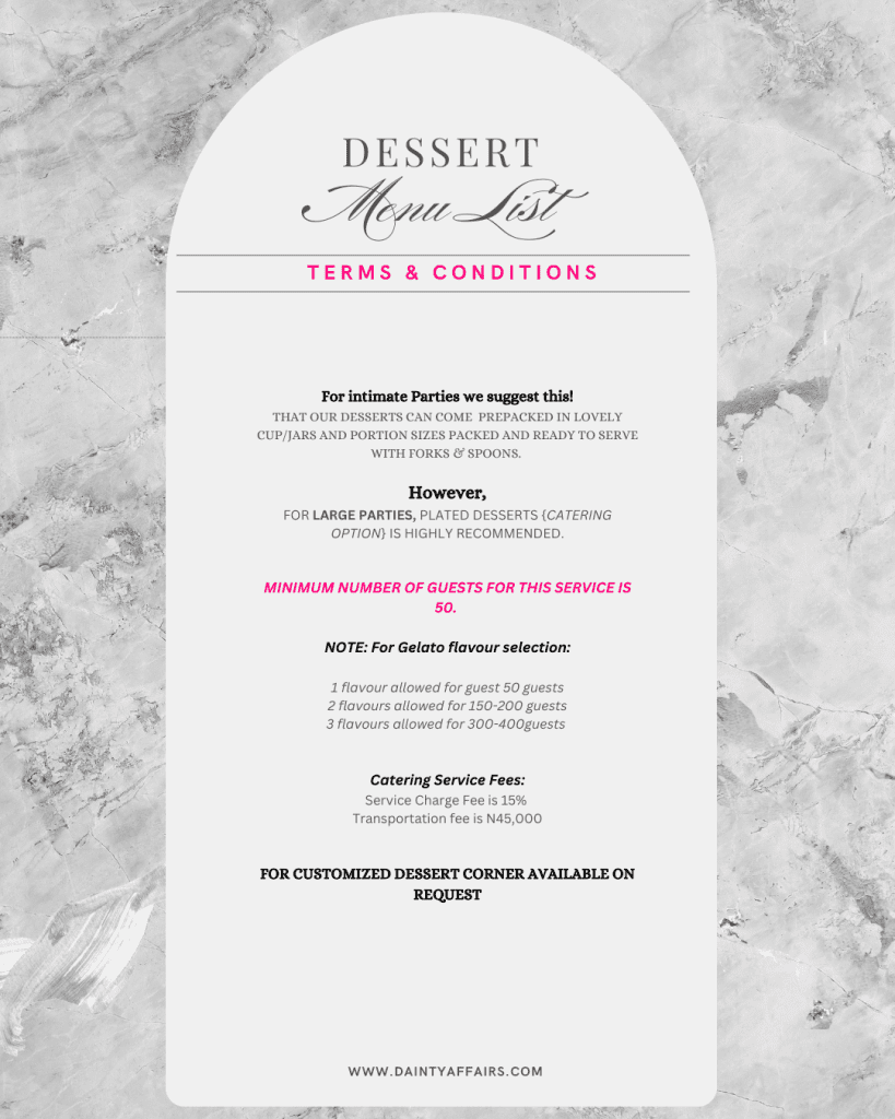 Desserts-Catering