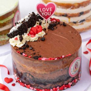 Valentine Naked Cake