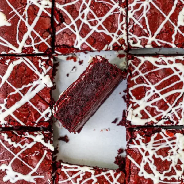 Baileys Red Velvet Brownies