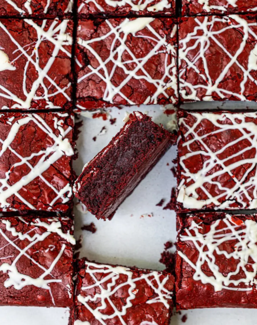 Baileys Red Velvet Brownies