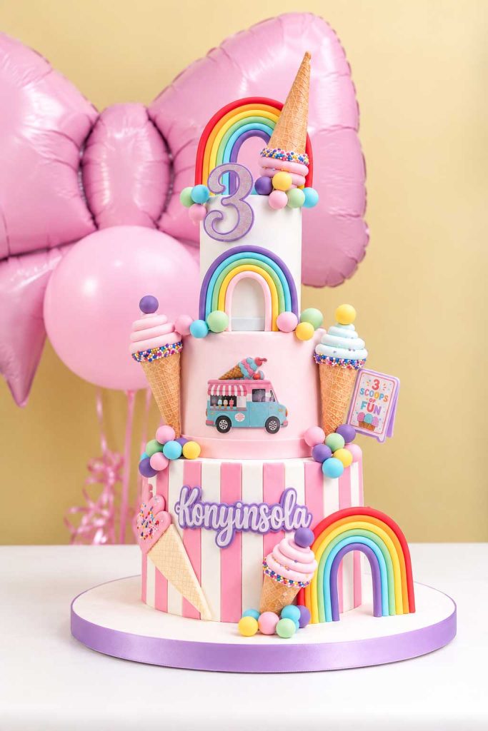 Candyland and Rainbow Cake
